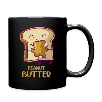 Erdnussbutter Pb&j Gelée de beurre de cacahuète Halloween - Mug uni - noir - Droite