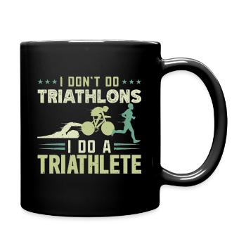 Triathlon Natation Cyclisme Course à pied - Mug uni - noir - Droite