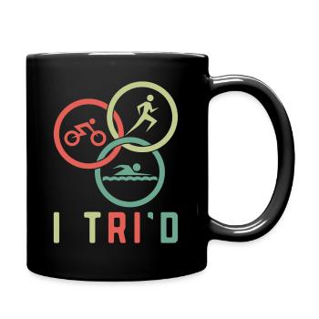 triathlon natation cyclisme course à pied - Mug uni - noir - Droite