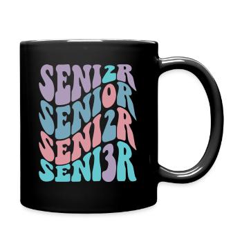 Retro Senior 2023 Back to School Class Of 2023 - Tasse einfarbig - Schwarz - Rechts