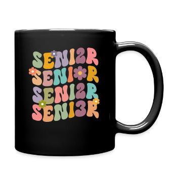 Retro Senior 2023 Back to School Class Of 2023 - Tasse einfarbig - Schwarz - Rechts