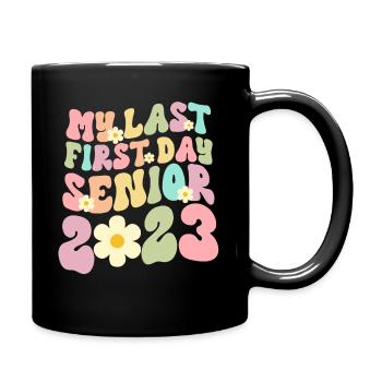 Retro Senior 2023 Back to School Class Of 2023 - Tasse einfarbig - Schwarz - Rechts
