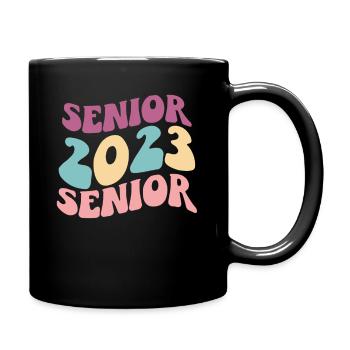 Retro Senior 2023 Back to School Class Of 2023 - Tasse einfarbig - Schwarz - Rechts
