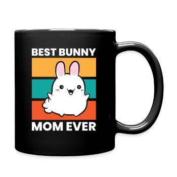 Meilleure maman jamais mignonne lapin maman - Mug uni - noir - Droite