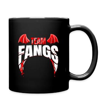 Team Fangs Vampire Horde Halloween - Tasse einfarbig - Schwarz - Rechts