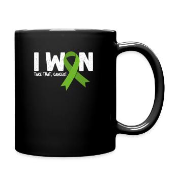 I Won Cancer, Lymphom Krebs Überlebender - Tasse einfarbig - Schwarz - Rechts
