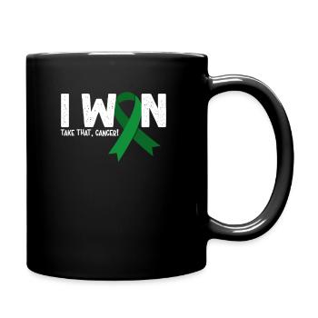 I Won Cancer, Leberkrebs Überlebender - Tasse einfarbig - Schwarz - Rechts