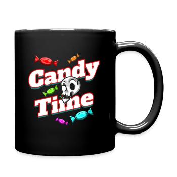 Trick Or Treat Candy Time Sweets And Fun On - Full Colour Mug - black - Right