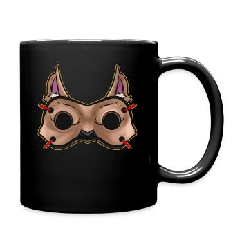 Werewolf Mask Costume for Halloween - Tasse einfarbig - Schwarz - Rechts