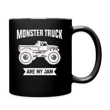 Les Monster Trucks sont ma jam vintage rétro - Mug uni - noir - Droite