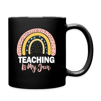 Teaching Is My Jam School Teacher Appreciation - Full Colour Mug - black - Right