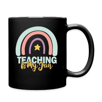 Teaching Is My Jam School Teacher Appreciation - Full Colour Mug - black - Right