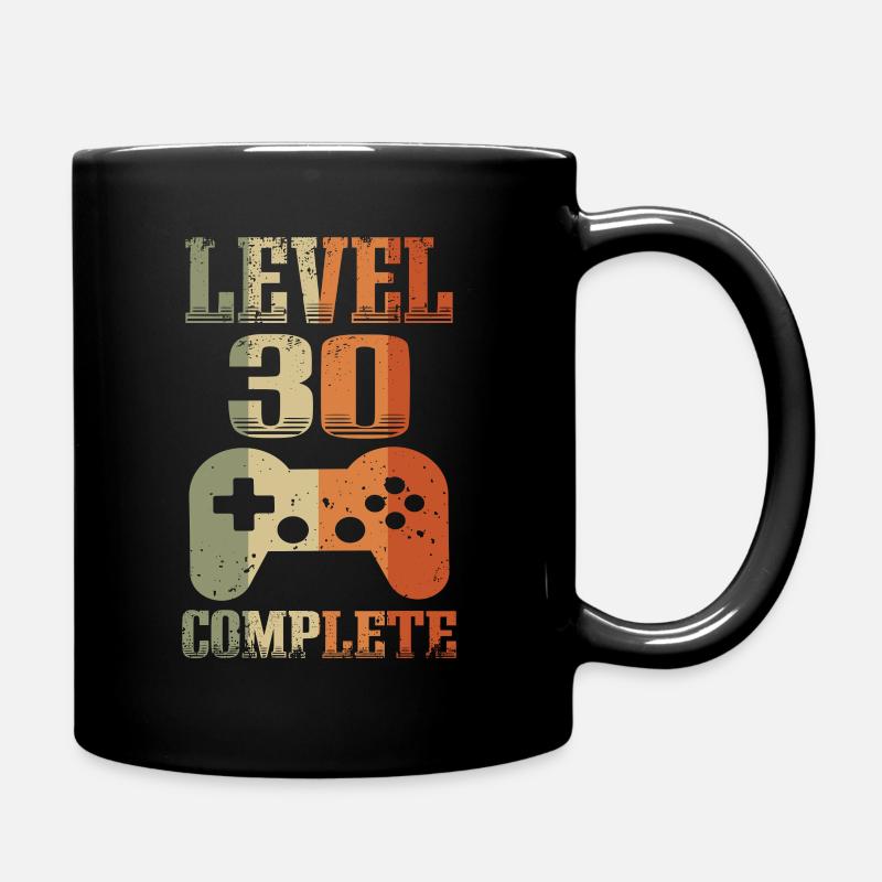 30. Geburtstag Level 30 Jahre Unlocked Gamer - Tasse einfarbig - Schwarz