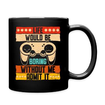 Gamer Gamer Gaming Console Video Games - Full Colour Mug - black - Right