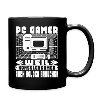PC Gamer Computerspiele Konsolengamer Videospiel - Tasse einfarbig - Schwarz - Rechts