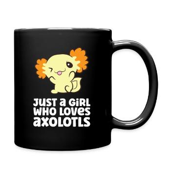 Juste une fille qui aime Axolotls - Mug uni - noir - Droite