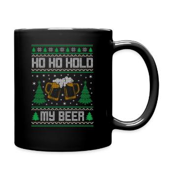 Drôle de pull de Noël moche Hommes Ho Ho Hold My - Mug uni - noir - Droite