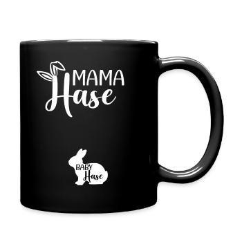 Ostern Schwanger Outfit Ankündigen Großeltern - Tasse einfarbig - Schwarz - Rechts