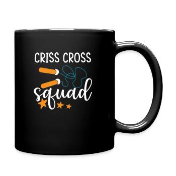 Criss Cross Squad, corde à sauter - Mug uni - noir - Droite