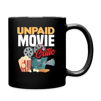 Film Kritiker Kinogänger - Tasse einfarbig - Schwarz - Rechts