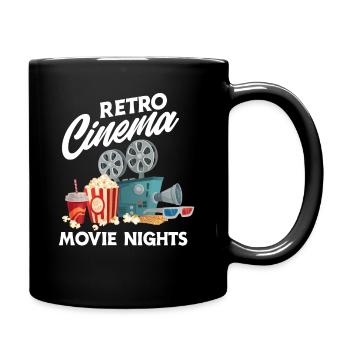 Retro Film Movie Lover Movie Fan - Full Colour Mug - black - Right