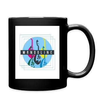Mandoline (drei Quadrate) - Tasse einfarbig - Schwarz - Rechts