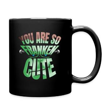Vous êtes si Franken Mignon Halloween - Mug uni - noir - Droite
