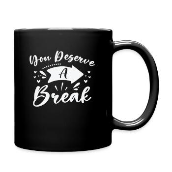 Gelassenheit Mitarbeiter Entspannen Inspirierende - Tasse einfarbig - Schwarz - Rechts