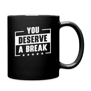 Gelassenheit Mitarbeiter Entspannen Inspirierende - Tasse einfarbig - Schwarz - Rechts