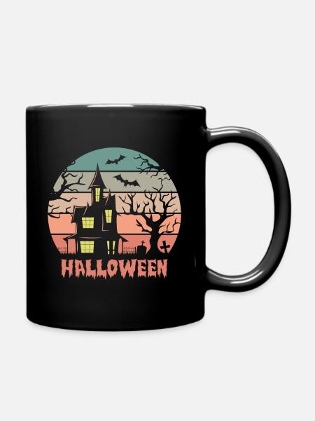 Halloween T-Shirt - Full Colour Mug - black