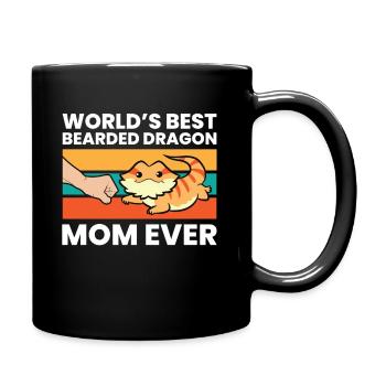 World's Best Bearded Dragon Mom Ever - Full Colour Mug - black - Right