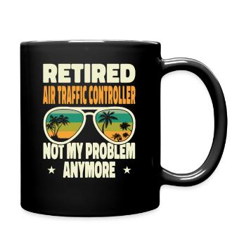 Hommes à la retraite Contrôleur de la circulation aérienne à la retraite Pas Mon - Mug uni - noir - Droite