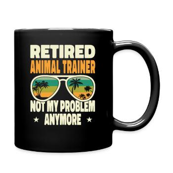 Hommes à la retraite Entraîneur d’animaux à la retraite Pas mon problème - Mug uni - noir - Droite