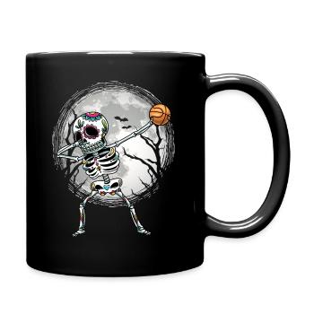 Dabbing Sugar Skull Skeleton Basketball - Mug uni - noir - Droite