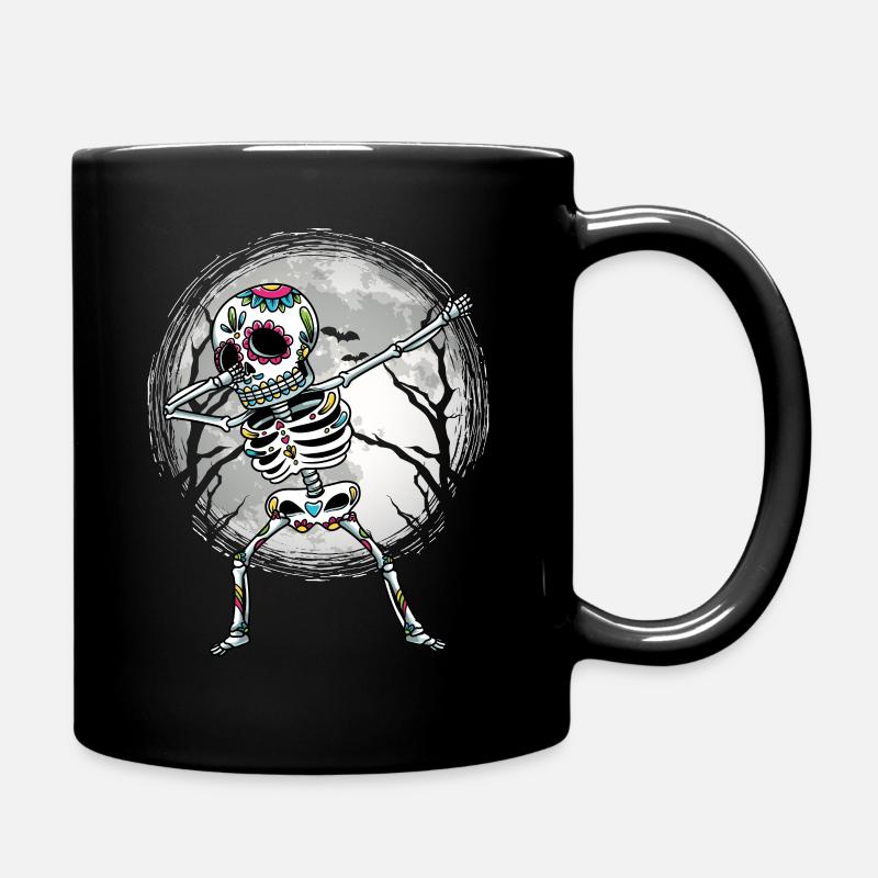 Dabbing Sugar Skull Skelett Dia De Los Muertos - Tasse einfarbig - Schwarz