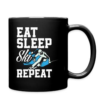 Ski - Mug uni - noir - Droite