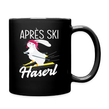 Après Ski Rabbit Girl Party Skiing - Full Colour Mug - black - Right