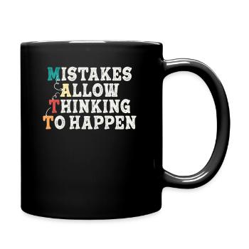 Mistakes Allow Thinking To Happen School Math - Full Colour Mug - black - Right