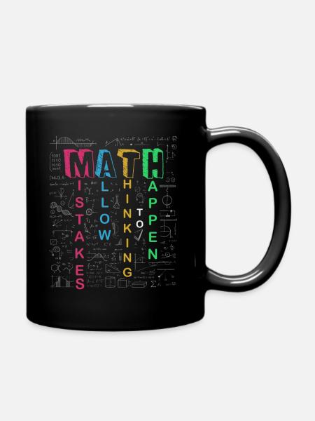 Les erreurs permettent à la pensée de se produire Mathématiques à l’école - Mug uni - noir