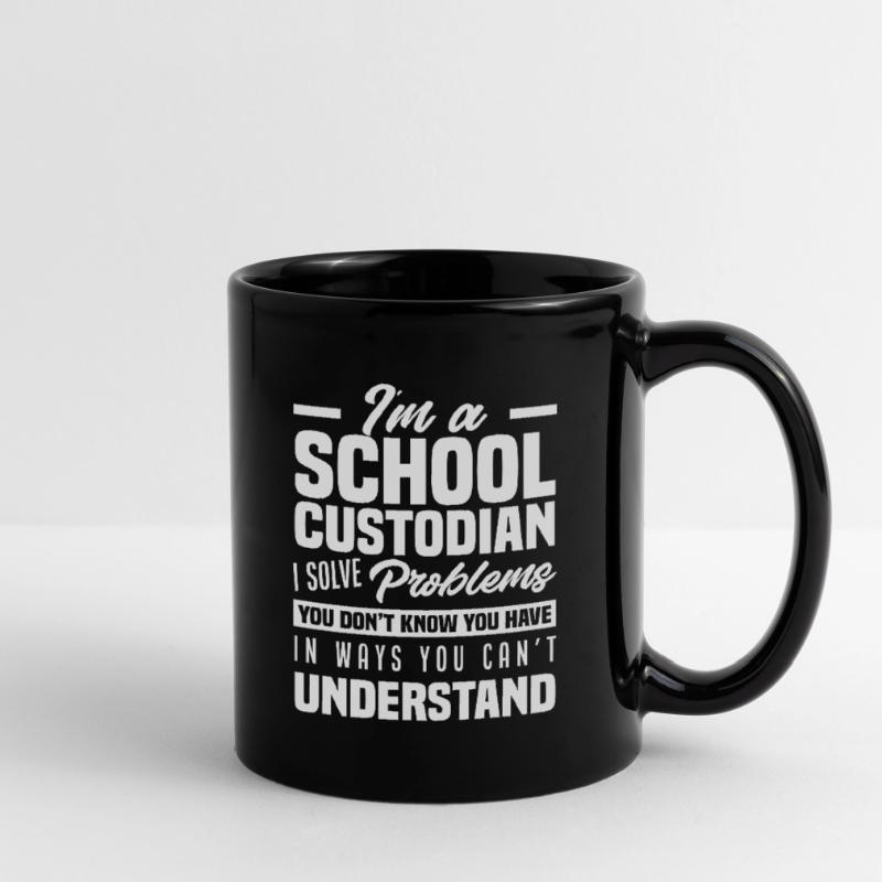 School Caretaker Problem Solver Gift Full Colour Mug
