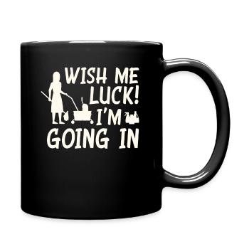 Funny school janitor cleaning - Full Colour Mug - black - Right