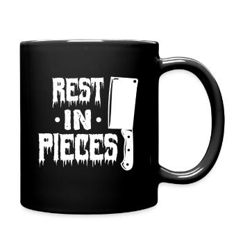 cadeau Halloween humour | Rest in Pieces Halloween - Mug uni - noir - Droite