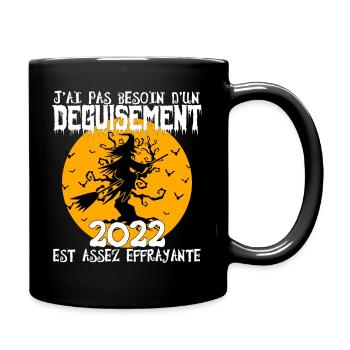 cadeau Halloween humour | Déguisement Halloween - Mug uni - noir - Droite