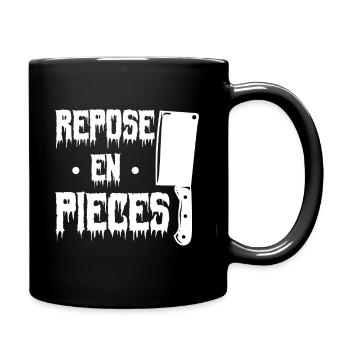 cadeau Halloween humour | repose Pieces Halloween - Mug uni - noir - Droite