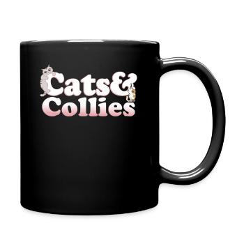 Cute Kawaii Cats And Collies Women's Cat and - Full Colour Mug - black - Right