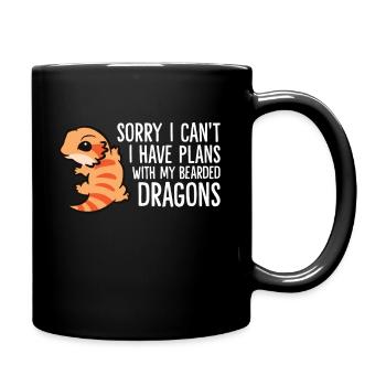 Malheureusement je ne peux pas, j’ai des plans avec mon - Mug uni - noir - Droite