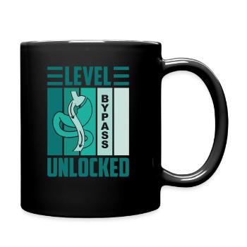 Level Gastric Bypass Unlocked, Operation Weight - Full Colour Mug - black - Right