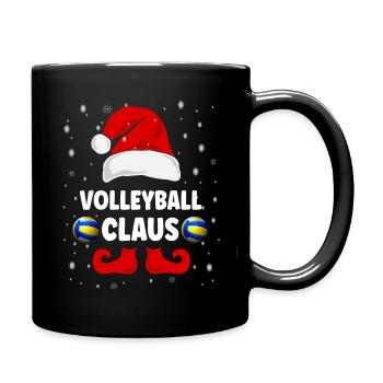 Volleyball Claus Christmas Outfit Family - Full Colour Mug - black - Right