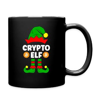 Crypto Elf Crypto Christmas Outfit Family - Full Colour Mug - black - Right