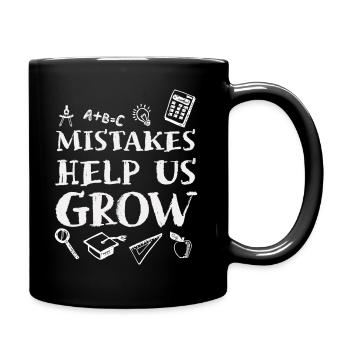 Les erreurs nous aident à grandir pour la rentrée scolaire Motivation - Mug uni - noir - Droite